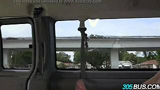 Vicki Chase humiliates amateurs with outdoor bus fucking