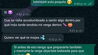 Reached out my old flame over Whatsapp and we end up sexting and the final scene is of her taking my manhood in the ass