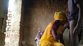 Indian Couple Enjoys Intimate Moments In Traditional Attire