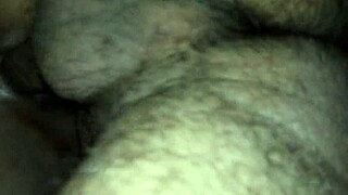 girl bent over, taking that big cock in the bathroom?