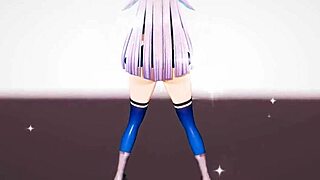 Nijisanji Lize Helesta In Sexy 3D Cartoon Hentai MMD Scene. Anime Porn With Erotic Details.