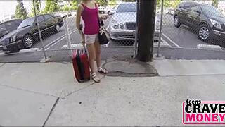 Blonde Tiny Teen Maddy Rose Fucked For Cash!