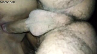 girl bent over, taking that big cock in the bathroom?