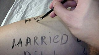 Hottie Big Boobed Pregnant Teen Girl Gets Covered in Dirty Body Writings - Milky Mari 😍