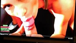 Masturbating To A Pornstar With Tattoo Redhead Cumshot.