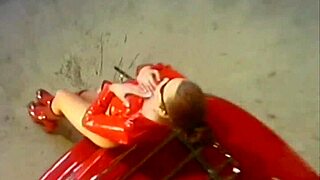 aya holmes masturbates in latex boots