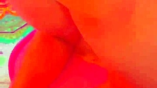 That pornstar babe with big tits and ass licks cock, masturbates, then takes anal cumshot outdoors