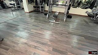 Quickie Sex In The Gym - Risky Public Fuck