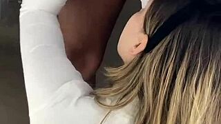 Snowbunny gets clothes ripped by BBC and gets fucked then filled with cum
