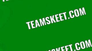 Petite Latina Aria Valencia Sucks and Rides Huge Cock in First Interview