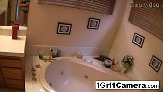 Sexy Nikki Sexx fucks herself solo with close-up tits and ass