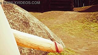 Melina din Elden Ring primește deepthroat intens în hentai 3D necenzurat