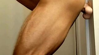 ivory white twink enjoys bisexual fun with dildo in the shower