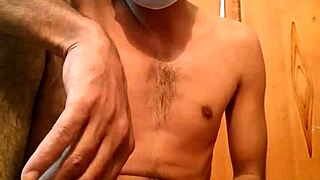 Is this handsome Pakistani boy masturbating in maid clothes?