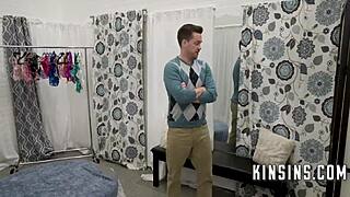 Shoppaholic Stepdaughter And Hot Friend Engage In Taboo Threesome.