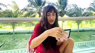 Discover the secrets to flawless makeup with this beautiful brunette girl