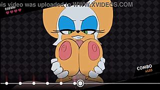 Rouge The Bat Sex Game Ends With Creampie And Huge Cock Action.