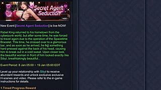 Episode 1 features secret agent Sibyl in stockings and stilettos from king of kinks