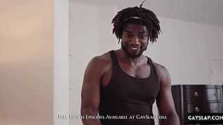 Muscular Black Bodybuilder Takes Big Cock Bareback