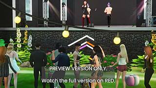 Grande and Ripley star in 3D hentai threesome with celebrities. Cartoon game preview version.