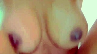 That pornstar babe with big tits and ass licks cock, masturbates, then takes anal cumshot outdoors