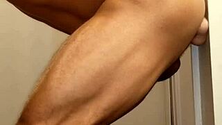 ivory white twink enjoys bisexual fun with dildo in the shower