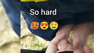 getting bent over in bushes 😈