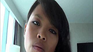 Specific Autumn's Asian desire unfolds in slow ride POV with gagging