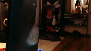 Feeling playful and petite in spandex leggings during a private webcam dance session.