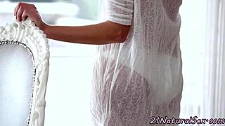 Alluring babe enjoys gentle missionary with her close friend