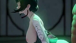 Wow, check out Raiden Mei in Honkai Impact hentai getting doggy style action!