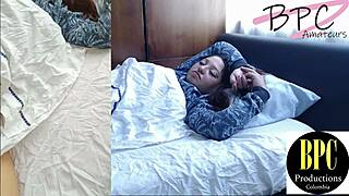 Despertandoa Mi Hermanta Para Enseñarle a Montar Verga