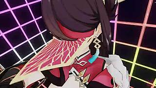 Masked bitch beidou rides intensely