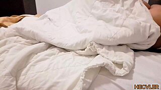 Spooning sex with best friend in hotel.