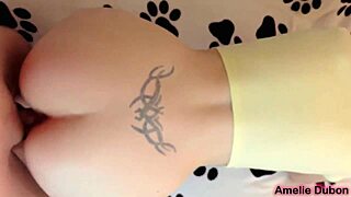 Girlfriend romantic blowjob and doggy fucking after walk