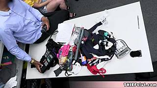 This mall cop caught two teen shoplifters for some rough fun.