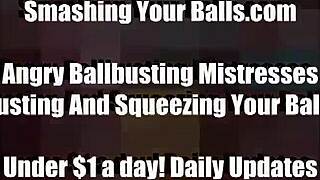 ballbusting so hard your balls hit your stomach