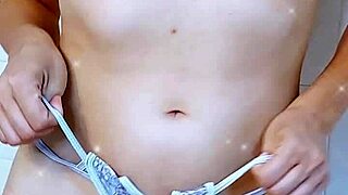 Step sister caught in shower with her small wet tits exposed.