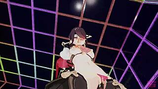 Masked bitch beidou rides intensely