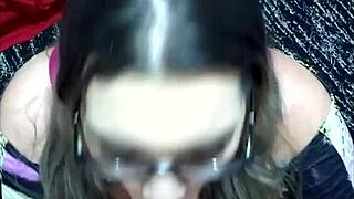 Gabriela Stokweel receives huge cumshot in mouth