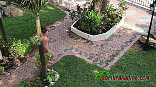 lover brings model to hotel for pov anal during holiday trip