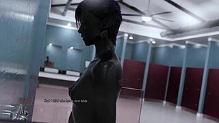 projekt passion alien babe fingers herself in shower, wow! 🛁