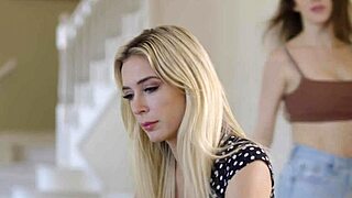 Busty Brunette Teen Seduced By Older Blonde Friend