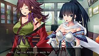 Jun gives virginity to commander in anime game