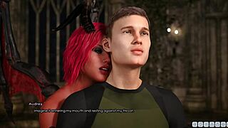 Amateur teen with big assets takes on a massive challenge.