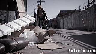 Hey, I turned my shy homeless friend into loving pussy with Gia Derza and Evelyn Claire