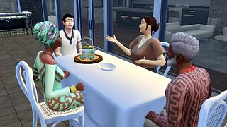 Lunch turns WILD with swinging 3D hentai orgy!