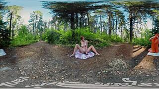Ryanne lovely hair and huge eye appealing breast when joying and having orgasm alone
