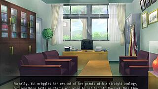 Jun gives virginity to commander in anime game