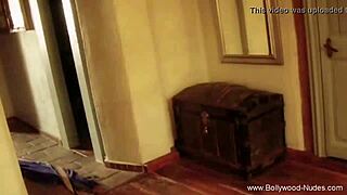 Sensual dancer becomes aroused in the night time arousing